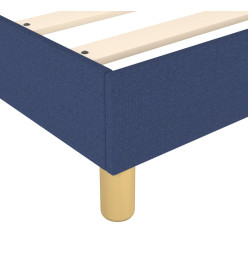 Lit à sommier tapissier avec matelas Bleu 140x190 cm Tissu