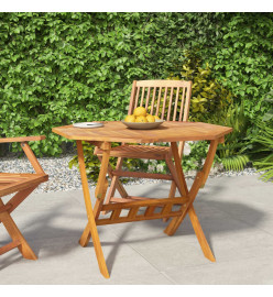 Table pliable de jardin 90x75 cm Bois d'acacia solide