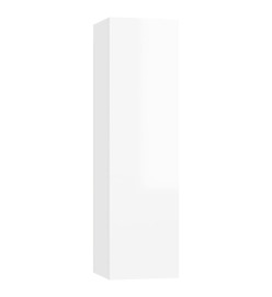 Ensemble de meuble TV 5 pcs Blanc brillant Aggloméré