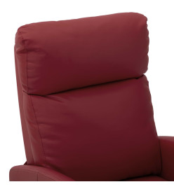 Fauteuil de massage Rouge bordeaux Similicuir