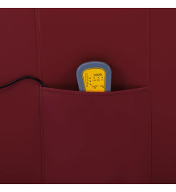 Fauteuil de massage Rouge bordeaux Similicuir