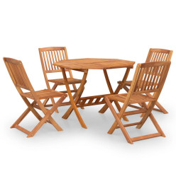 Ensemble à manger de jardin 5 pcs Bois d'acacia solide