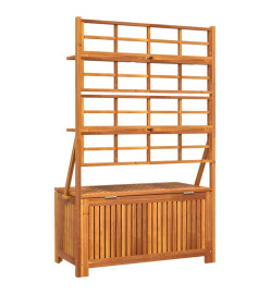 Boîte de rangement avec treillis 99x50x160 cm Acacia massif