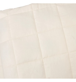 Couverture lestée Crème clair 220x235 cm 15 kg Tissu