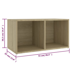 Meubles TV 2 pcs Chêne sonoma 72x35x36,5 cm Aggloméré