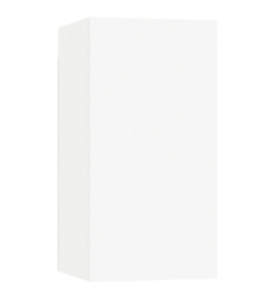 Ensemble de meuble TV 4 pcs Blanc Aggloméré