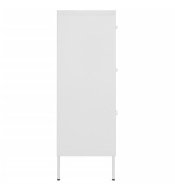 Armoire à tiroirs Blanc 80x35x101,5 cm Acier