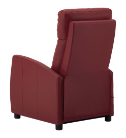 Fauteuil de massage électrique Rouge bordeaux Similicuir
