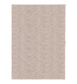 Tapis shaggy à poils longs moderne beige 240x340 cm