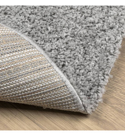 Tapis shaggy à poils longs moderne gris Ø 280 cm