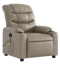 Fauteuil de massage inclinable Cappuccino Similicuir