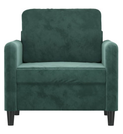 Fauteuil Vert foncé 60 cm Velours