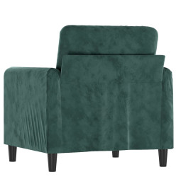 Fauteuil Vert foncé 60 cm Velours