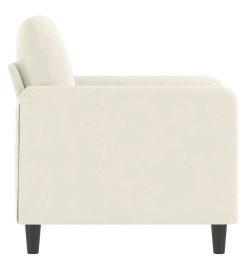 Fauteuil Crème 60 cm Velours