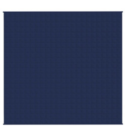 Couverture lestée Bleu 220x230 cm 15 kg Tissu