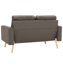 Ensemble de canapés 2 pcs Tissu Taupe