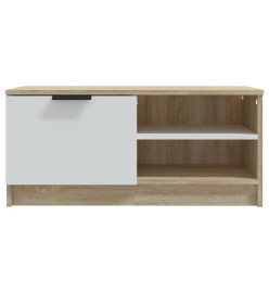 Meubles TV 2 pcs Blanc et chêne sonoma 80x35x36,5 cm