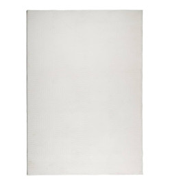 Tapis IZA poils courts style scandinave crème 120x170 cm