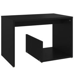 Table d'appoint Noir 59x36x38 cm Aggloméré