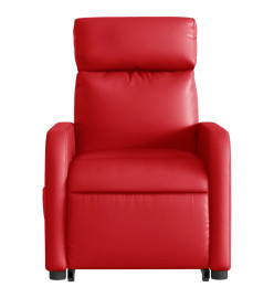Fauteuil inclinable Rouge Similicuir