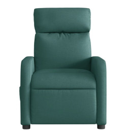 Fauteuil inclinable électrique Vert foncé Tissu