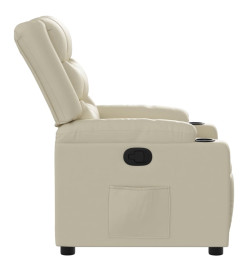 Fauteuil inclinable Crème Similicuir