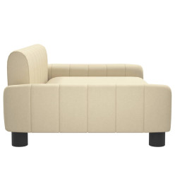 Canapé pour enfants crème 90x53x30 cm tissu