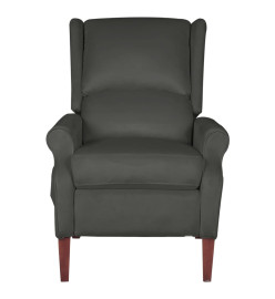 Fauteuil de massage inclinable Gris foncé Velours