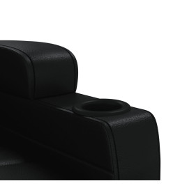 Fauteuil de massage Noir Similicuir