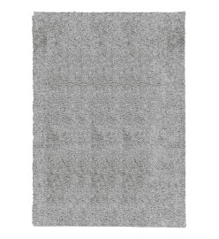 Tapis shaggy à poils longs moderne gris 200x280 cm