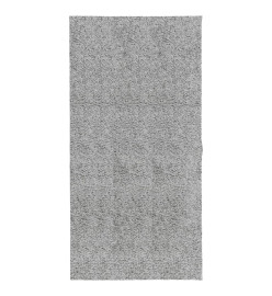 Tapis shaggy à poils longs moderne gris 100x200 cm