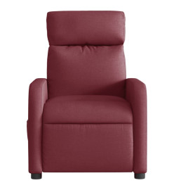 Fauteuil inclinable électrique Rouge bordeaux Tissu