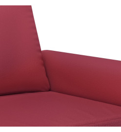 Fauteuil Rouge bordeaux 60 cm Similicuir