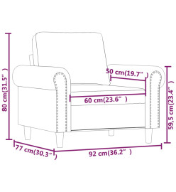 Fauteuil Rouge bordeaux 60 cm Similicuir