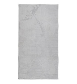 Tapis IZA poils courts style scandinave gris 80x150 cm