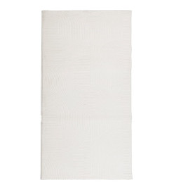 Tapis IZA poils courts style scandinave crème 80x150 cm