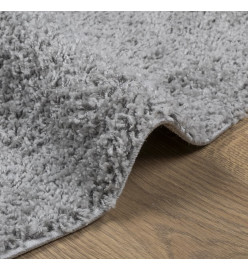 Tapis shaggy à poils longs moderne gris Ø 240 cm