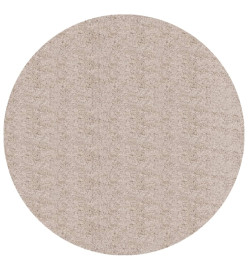 Tapis shaggy à poils longs moderne beige Ø 240 cm