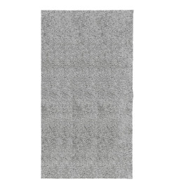 Tapis shaggy à poils longs moderne gris 80x150 cm