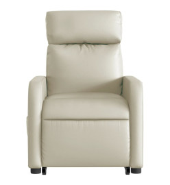 Fauteuil inclinable Crème Similicuir