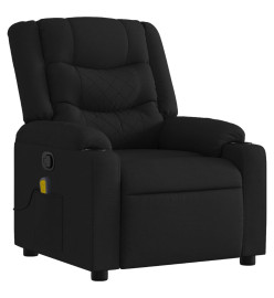 Fauteuil de massage inclinable Noir Tissu