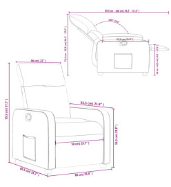 Fauteuil inclinable Rouge bordeaux Similicuir