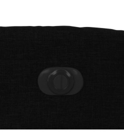 Fauteuil inclinable électrique Noir Tissu