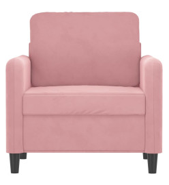 Fauteuil Rose 60 cm Velours