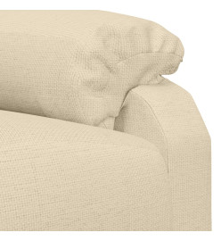 Fauteuil inclinable Crème Tissu