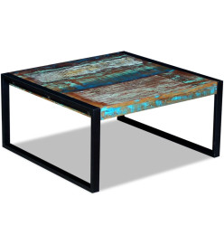 Table basse Bois de récupération massif 80 x 80 x 40 cm