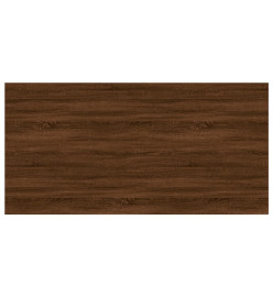 Étagères murales 4pcs chêne marron 100x50x1,5cm bois ingénierie