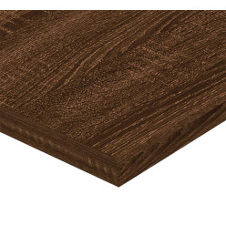 Étagères murales 4 pcs chêne marron 80x20x1,5cm bois ingénierie