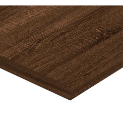 Étagères murales 8 pcs chêne marron 40x20x1,5cm bois ingénierie