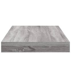 Étagères murales 8 pcs sonoma gris 40x10x1,5 cm bois ingénierie